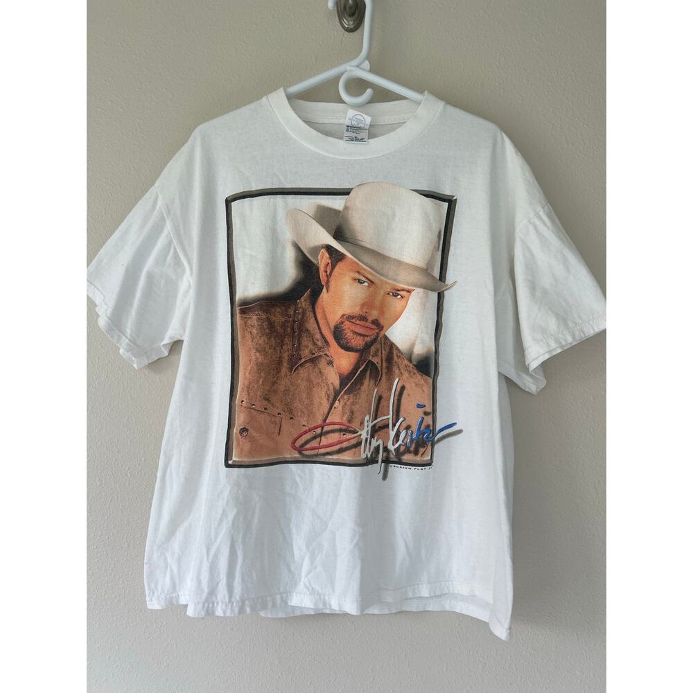 Vintage 2002 Toby Keith Angry American Graphic Tee XL Country Western T Shirt